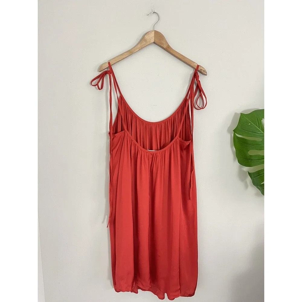 Ioanna Kourbela Women's‎ Dress No waist Size Medium  Dark Orange Viscose